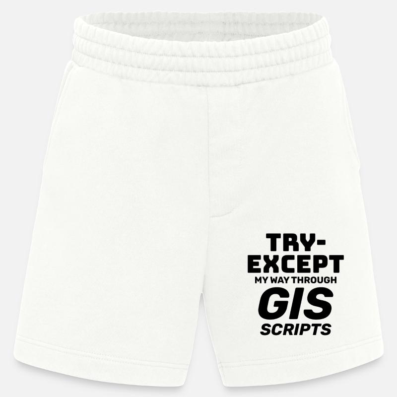 GIS-Skripte Programmieren Ausprobieren außer Debuggen - Heavyweight Shorts - made by SPREAD  - OFF WHITE