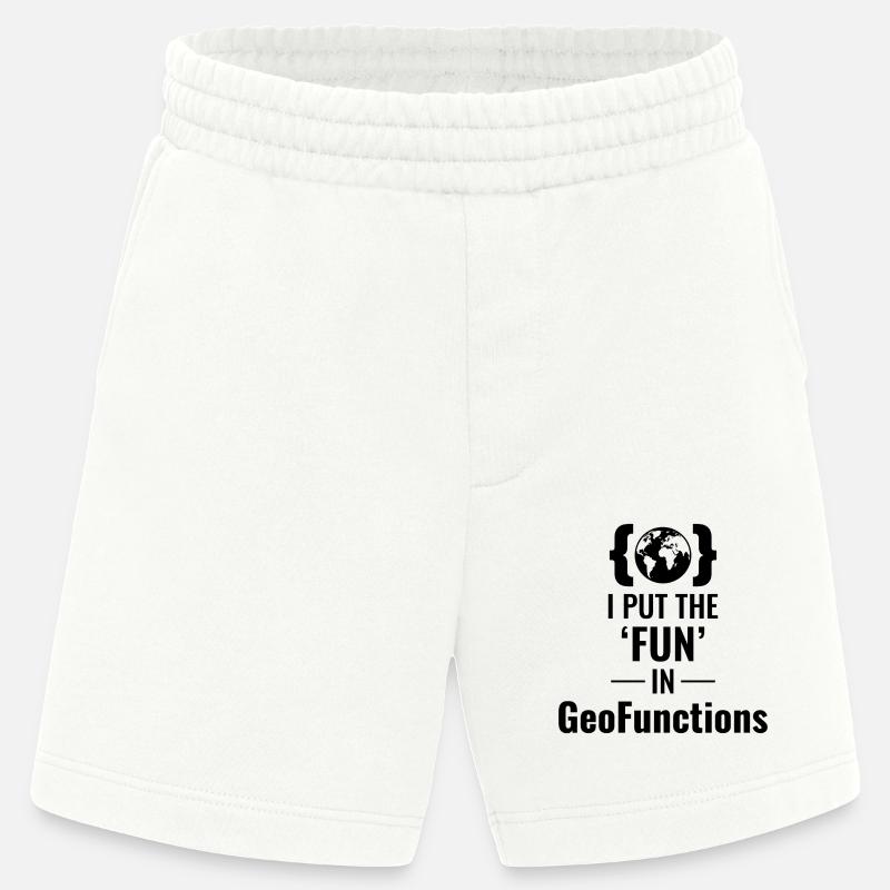 GeoFunctions GIS Programming Developer Fun - Heavyweight Shorts - made by SPREAD  - OFF WHITE