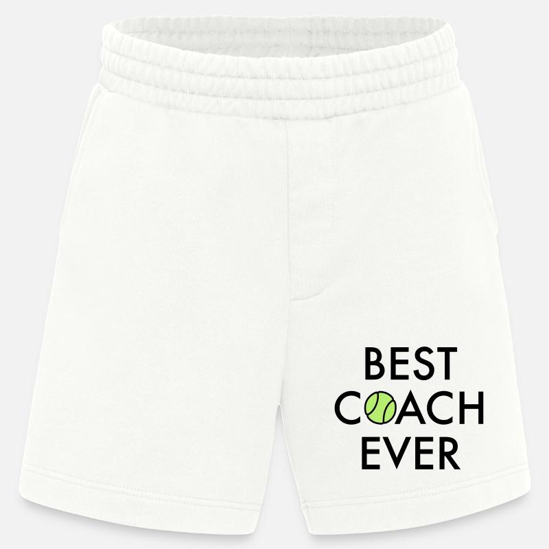 Best coach ever - Heavyweight Shorts - made by SPREAD  - OFF WHITE