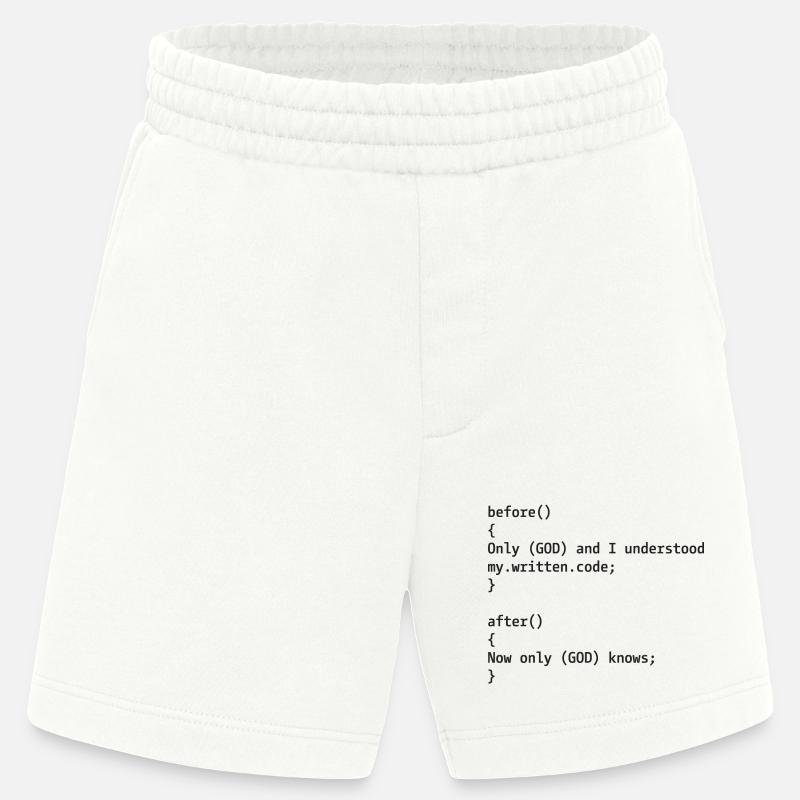 Developer Joke - Heavyweight Shorts - made by SPREAD  - OFF WHITE