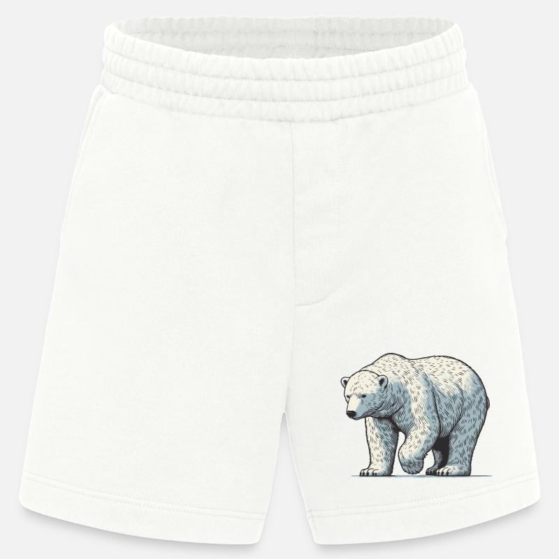 Ours blanc - Short bio épais fabriqué en UE - OFF WHITE