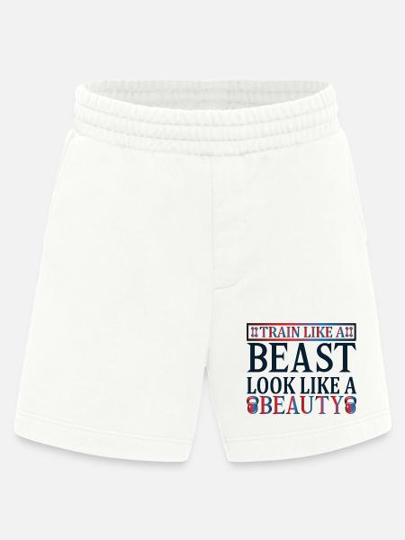 Beauté, bête de train - Short bio épais fabriqué en UE - OFF WHITE