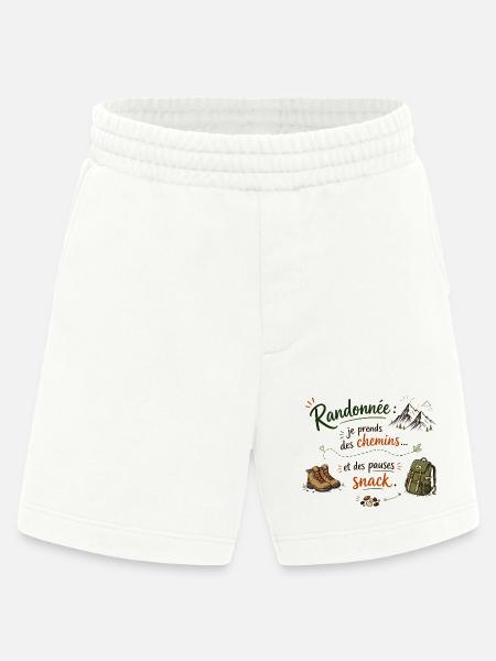 Randonnée et pauses snack - Short bio épais fabriqué en UE - OFF WHITE
