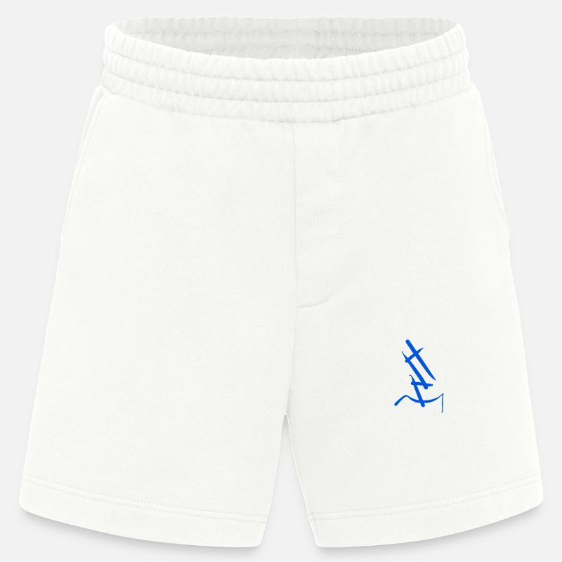 Buchstabe E in Blitzform - Heavyweight Shorts - made by SPREAD  - OFF WHITE