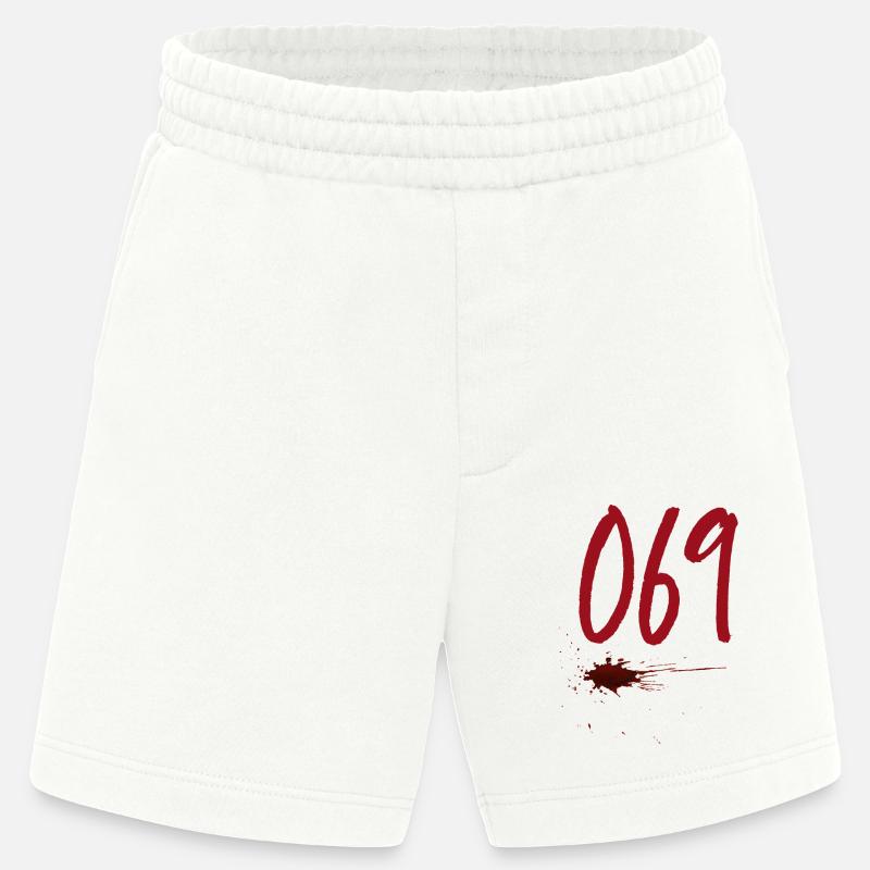 Code postal Francfort 069 - Short bio épais fabriqué en UE - OFF WHITE