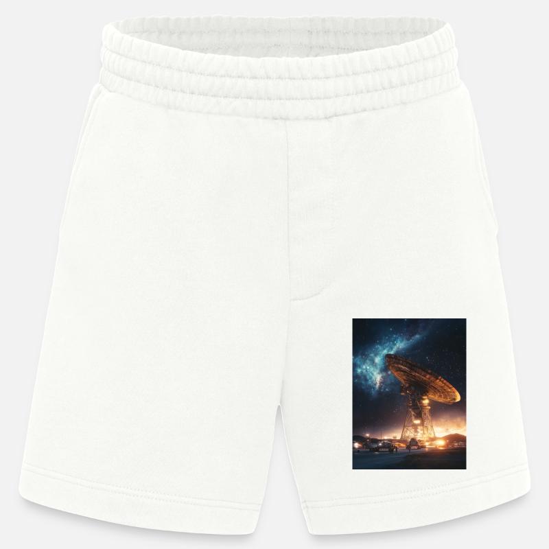 Perdu dans l’espace 1 4 - Short bio épais fabriqué en UE - OFF WHITE
