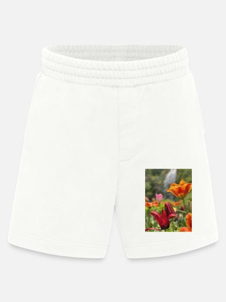 Tulpen bunt - Heavyweight Shorts - made by SPREAD - OFF WHITE