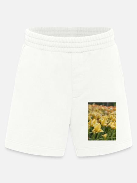 Tulipe Jaune mer - Short bio épais fabriqué en UE - OFF WHITE