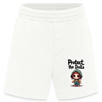 Protect the Dolls - Süße Botschaft - Heavyweight Shorts - made by SPREAD  - OFF WHITE - Vorne