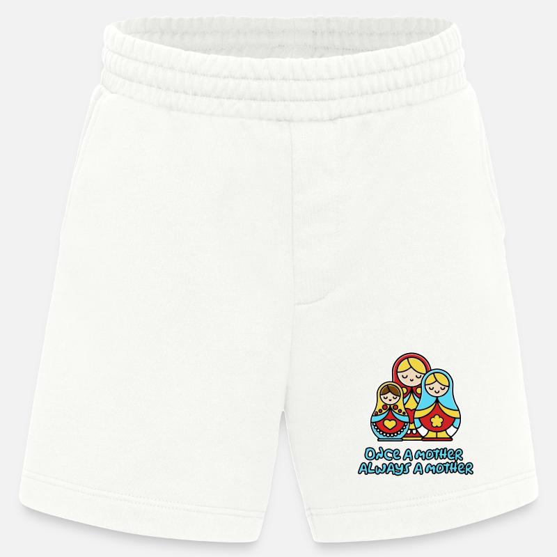 Einmal Mutter, immer Mutter - Heavyweight Shorts - made by SPREAD  - OFF WHITE