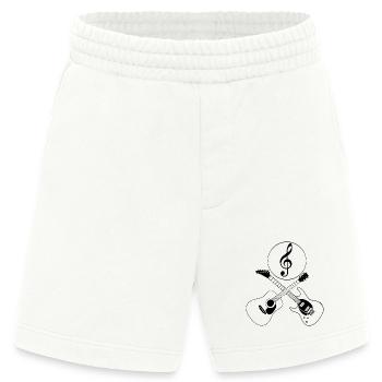 Gitarren und Violinschlüssel - Heavyweight Shorts - made by SPREAD  - OFF WHITE - Vorne
