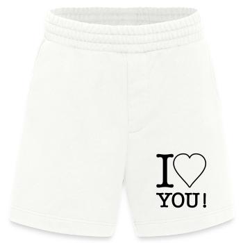 I Love you - Heavyweight Shorts - made by SPREAD  - OFF WHITE - Vorne