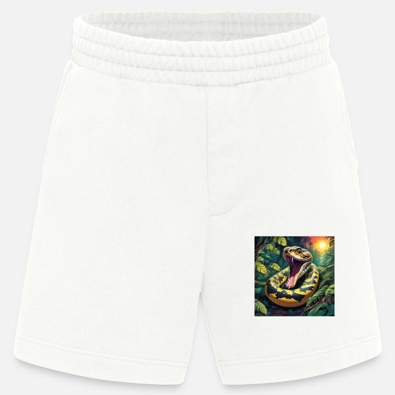 Python Snake - Heavyweight Shorts - made by SPREAD  - OFF WHITE