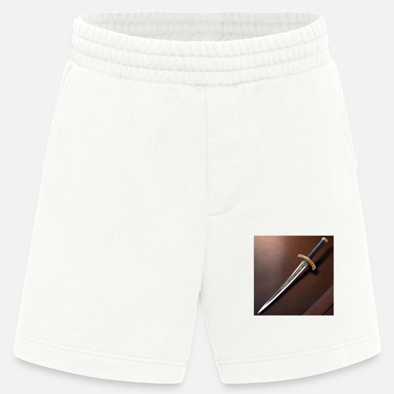 Conception d’affiche Sabre Samouraï - Short bio épais fabriqué en UE - OFF WHITE