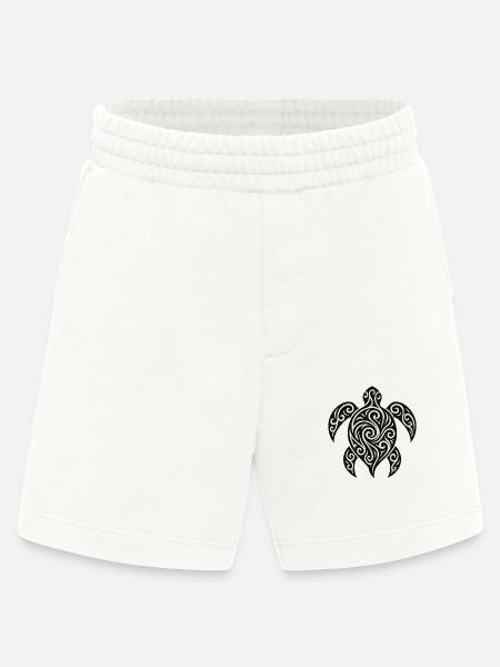 Mana Honu – Polynesian Turtle - Heavyweight Shorts - made by SPREAD - OFF WHITE