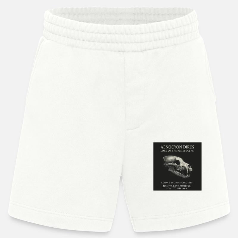Schattenwolf - Aenocyon Dirus - Heavyweight Shorts - made by SPREAD  - OFF WHITE