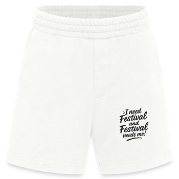 I need Festival and Festival needs me! - Heavyweight Shorts - made by SPREAD  - OFF WHITE - Vorne