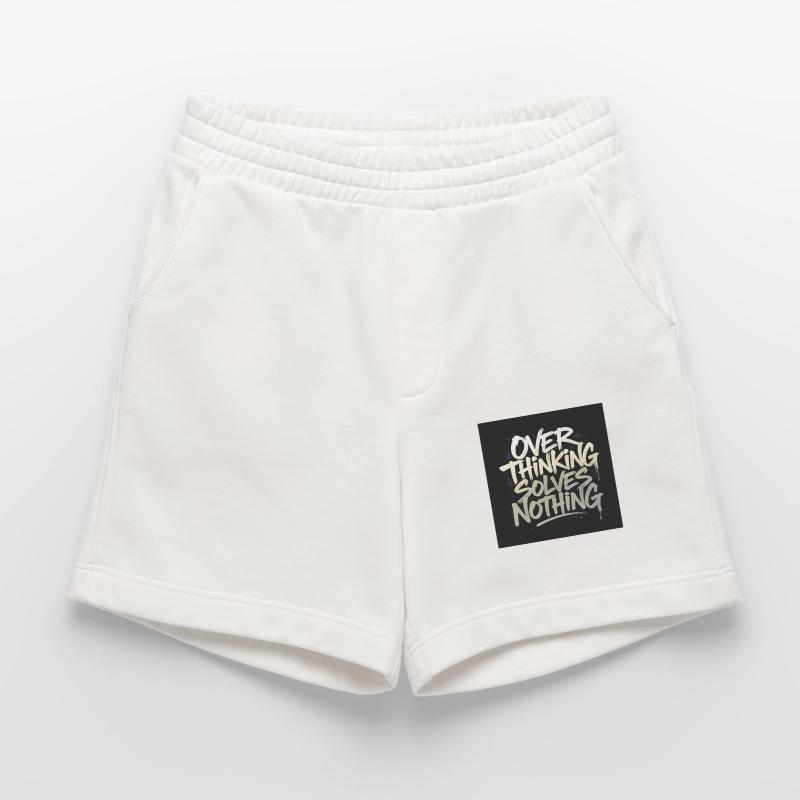 Overthinking solves nothing - Graffity Style Heavyweight Shorts - made by SPREAD 