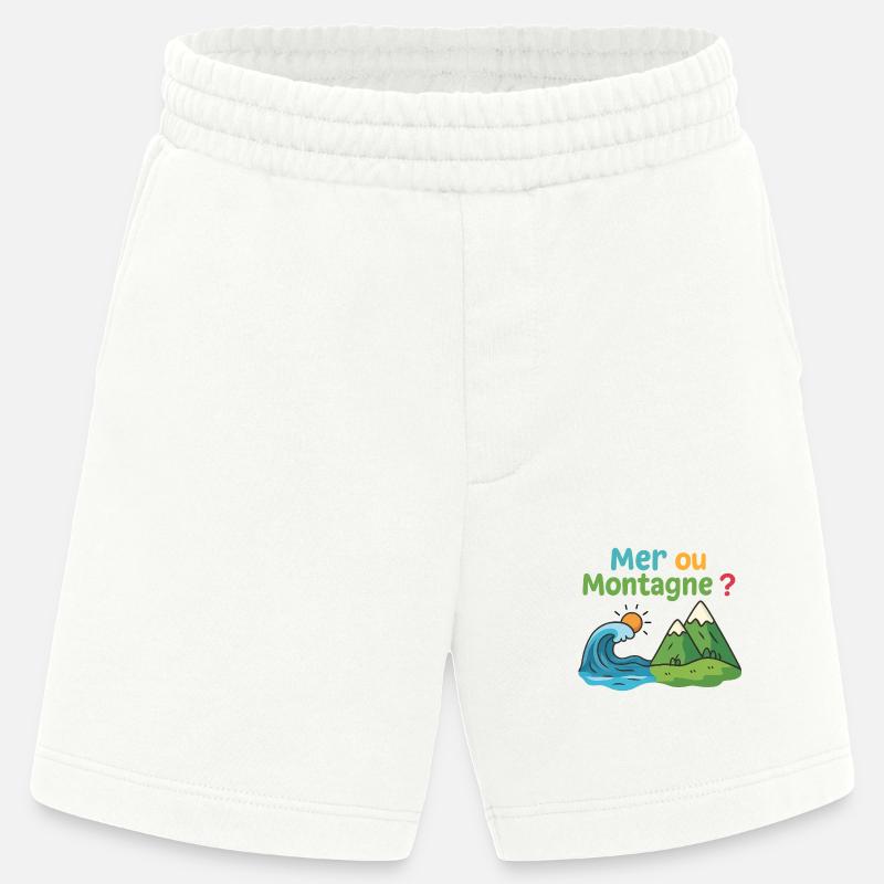 Meer oder Berg - Heavyweight Shorts - made by SPREAD  - OFF WHITE