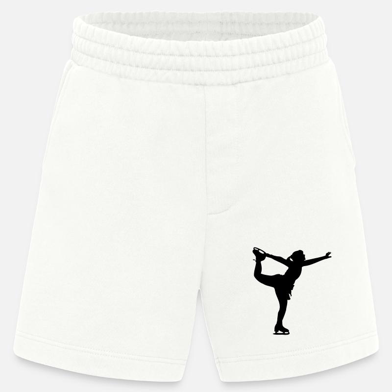 Eiskunstlauf Tanzende Mädchen oder Frauen - Heavyweight Shorts - made by SPREAD  - OFF WHITE