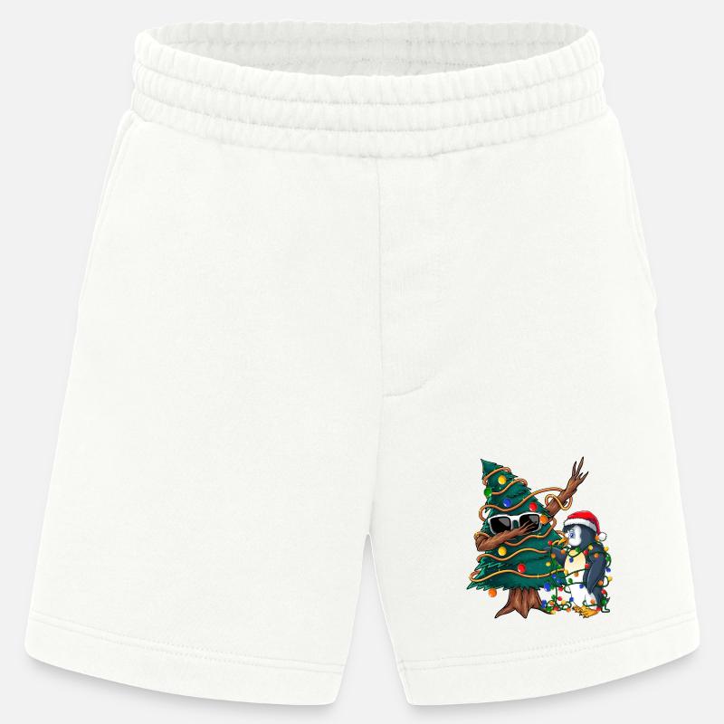 Dapping Tannenbaum -Dapping Weihnachtspullover - Heavyweight Shorts - made by SPREAD  - OFF WHITE
