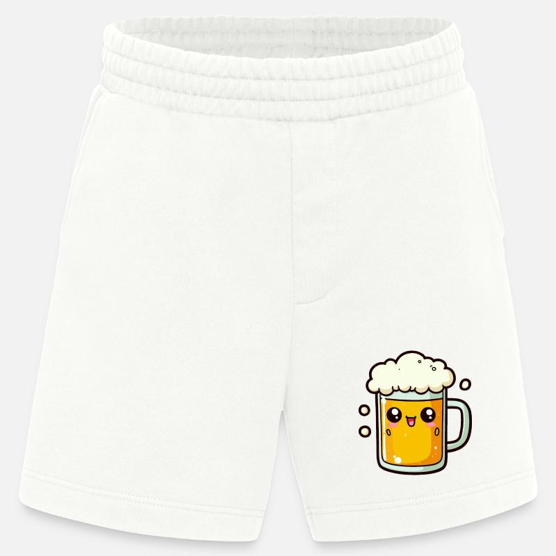 Comic Bier - Heavyweight Shorts - made by SPREAD  - OFF WHITE