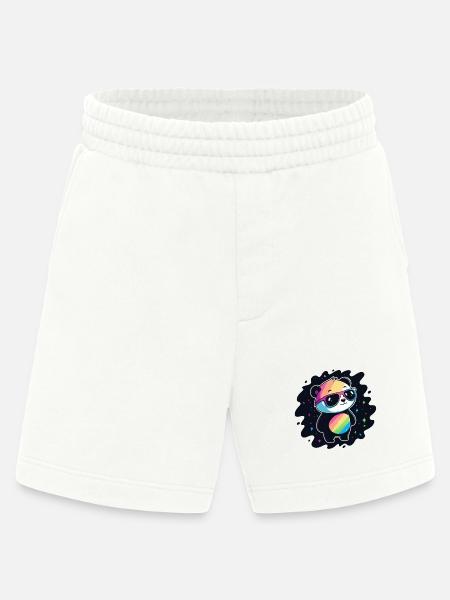 Panda Rainbow Galaxy Cool Glasses - Heavyweight Shorts - made by SPREAD  - OFF WHITE