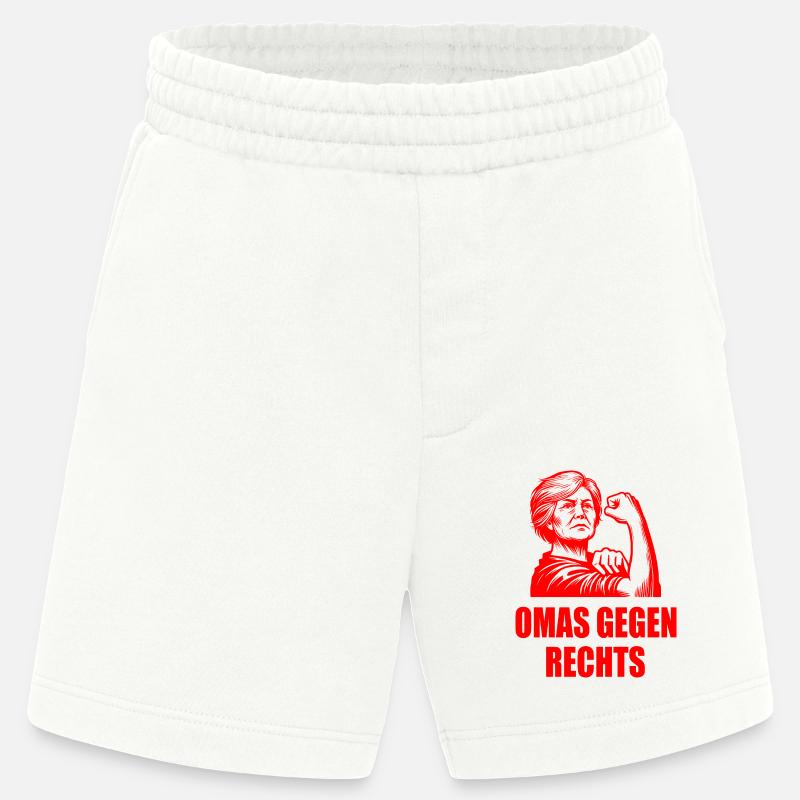 Omas gegen rechts - Heavyweight Shorts - made by SPREAD  - OFF WHITE