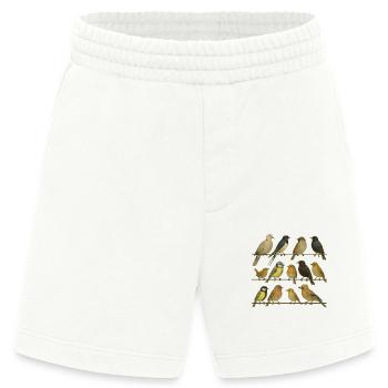Bird Watcher Bird Lover - Heavyweight Shorts - made by SPREAD  - OFF WHITE - Front
