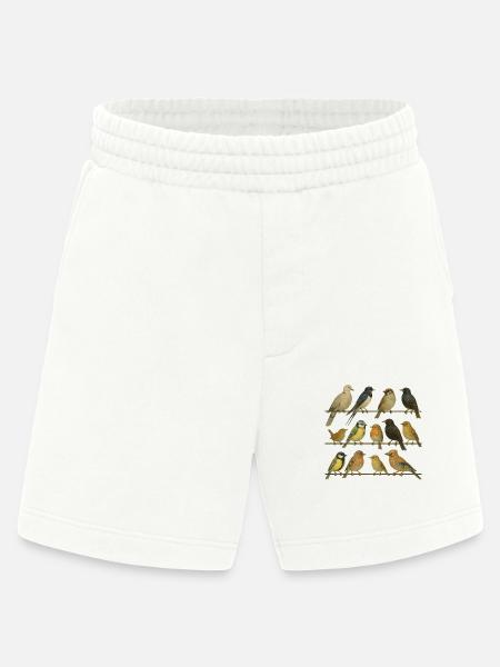 Bird Watcher Bird Lover - Heavyweight Shorts - made by SPREAD - OFF WHITE