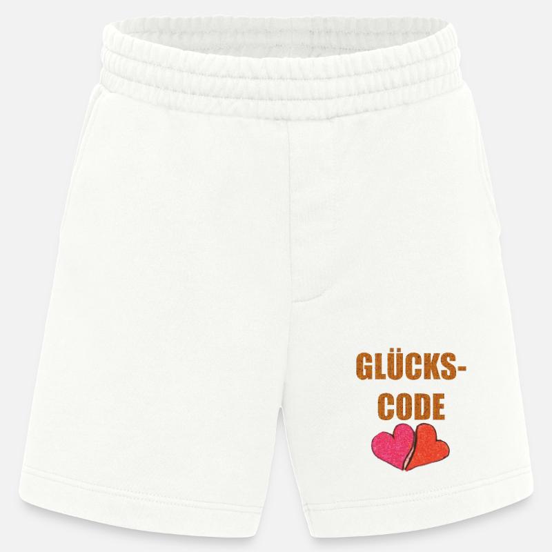 GLÜCKS CODE - Heavyweight Shorts - made by SPREAD  - OFF WHITE