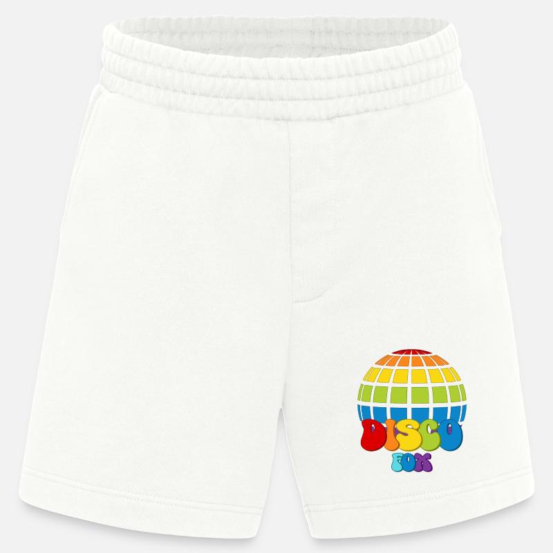 Disco Fox Discokugel Groovy Discothek Discofox - Heavyweight Shorts - made by SPREAD  - OFF WHITE