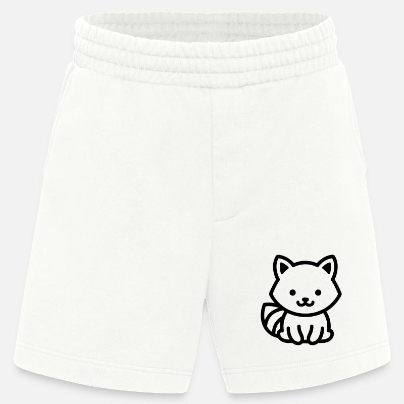 raton laveur - Short bio épais fabriqué en UE - OFF WHITE