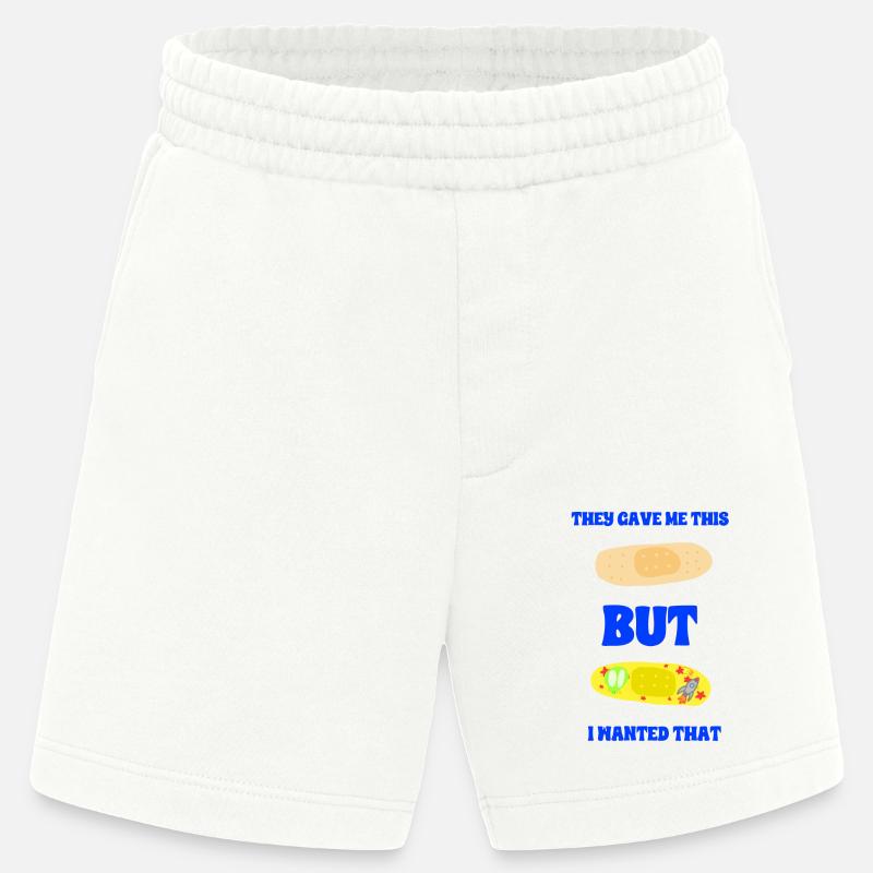 Klassisches Dressing oder Space Dressing - Heavyweight Shorts - made by SPREAD  - OFF WHITE