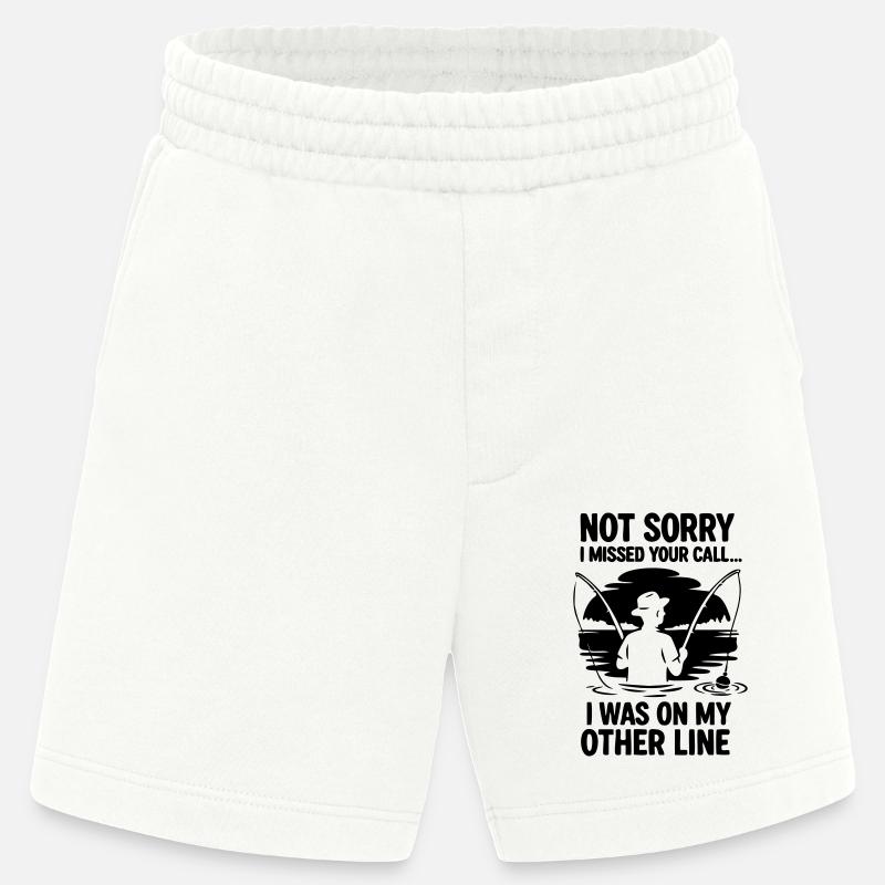 Pêche Pêche Pêche Pêche Pêche - Short bio épais fabriqué en UE - OFF WHITE