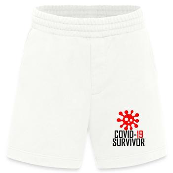 Rotes Spike-Emblem 19 - Heavyweight Shorts - made by SPREAD  - OFF WHITE - Vorne