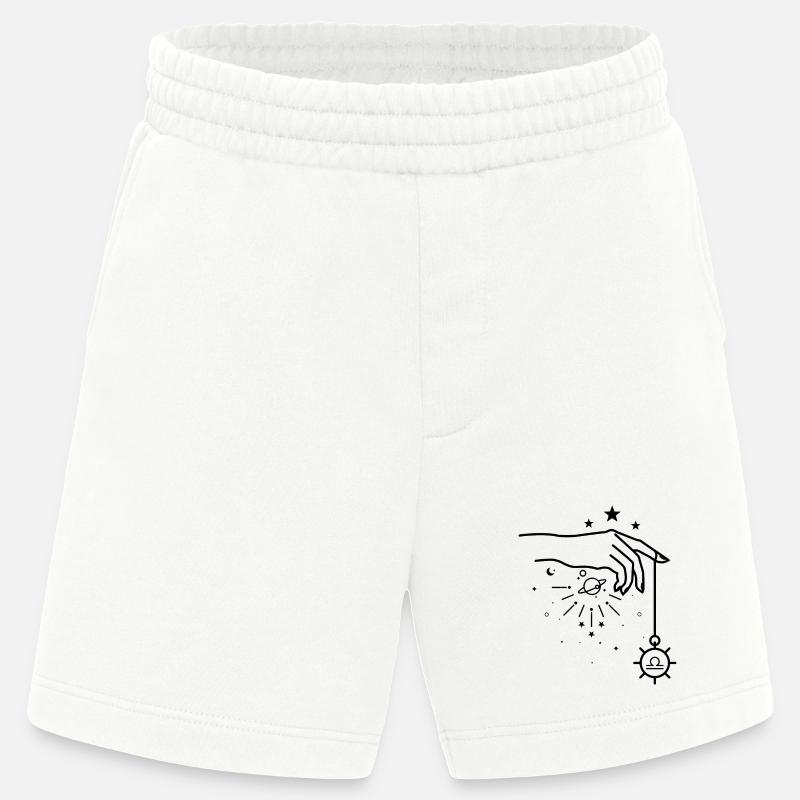 Libra zodiac astrology - Heavyweight Shorts - made by SPREAD  - OFF WHITE
