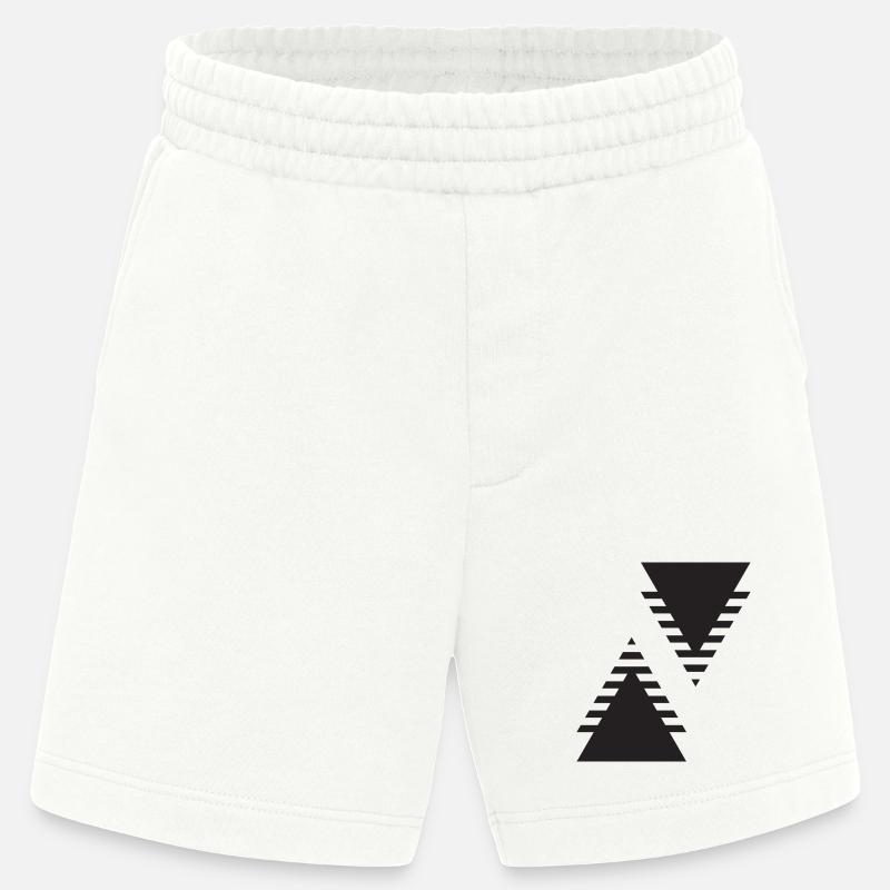 Double triangle Echo - Short bio épais fabriqué en UE - OFF WHITE
