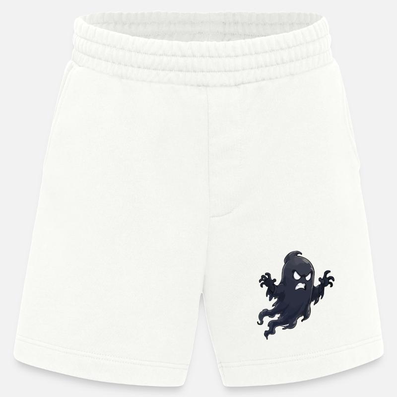 Angry Shadow Ghost - Heavyweight Shorts - made by SPREAD  - OFF WHITE