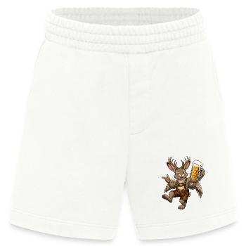 Wolpertinger Lederhose Bierkrug - Heavyweight Shorts - made by SPREAD  - OFF WHITE - Vorne