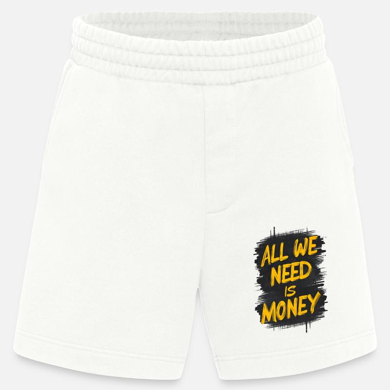 Die Graffiti-Geldabrechnung - Heavyweight Shorts - made by SPREAD  - OFF WHITE