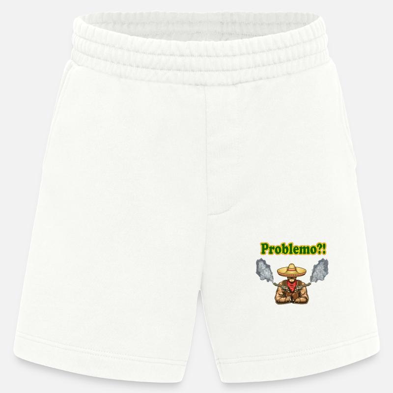 Mexiko, mexican geschenk, geschenkidee, problemo - Heavyweight Shorts - made by SPREAD  - OFF WHITE
