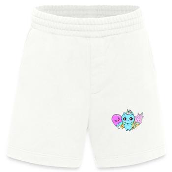 unicorn Katze Eis am Stiel softeis - Heavyweight Shorts - made by SPREAD  - OFF WHITE - Vorne