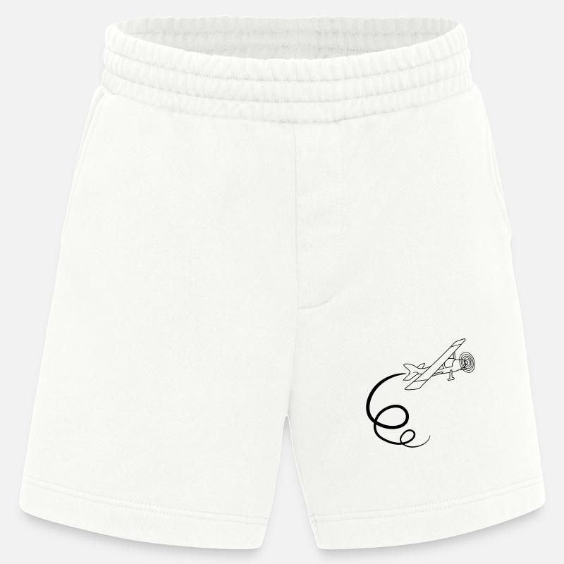 looping kunstflug kunstflieger propeller kleinflug - Heavyweight Shorts - made by SPREAD  - OFF WHITE