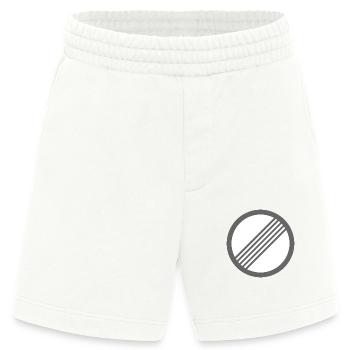 Verkehrsschild Geschwindigkeit Frei Autobahn - Heavyweight Shorts - made by SPREAD  - OFF WHITE - Vorne