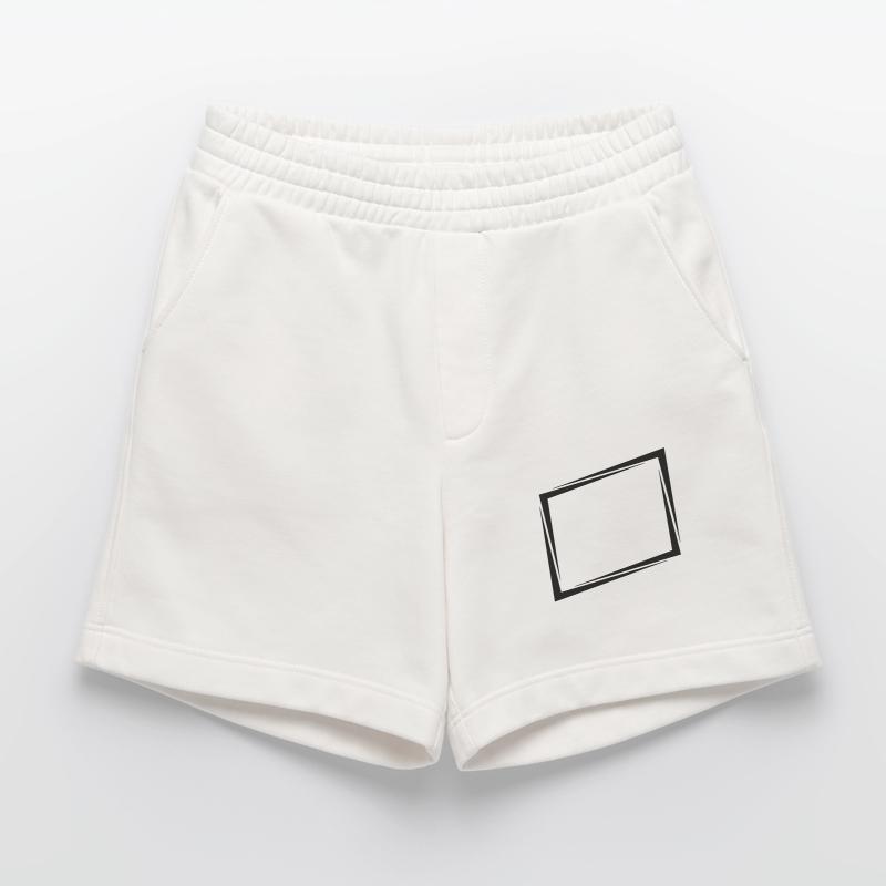 Escudo marco rectangular Pantalones cortos ecológicos de gran gramaje fabricada en la UE