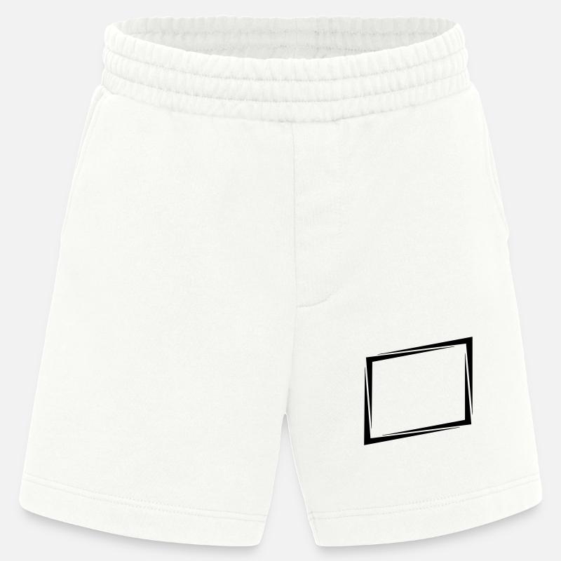 Shield rectangle frame - Heavyweight Shorts - made by SPREAD  - OFF WHITE