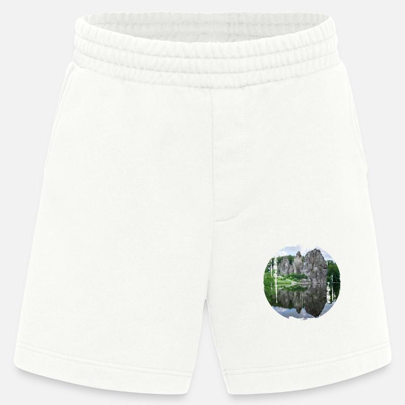 externsteine - Heavyweight Shorts - made by SPREAD  - OFF WHITE