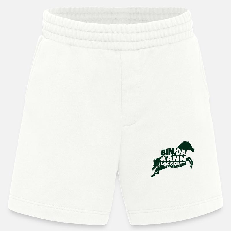 bin da pferd 1 - Heavyweight Shorts - made by SPREAD  - OFF WHITE