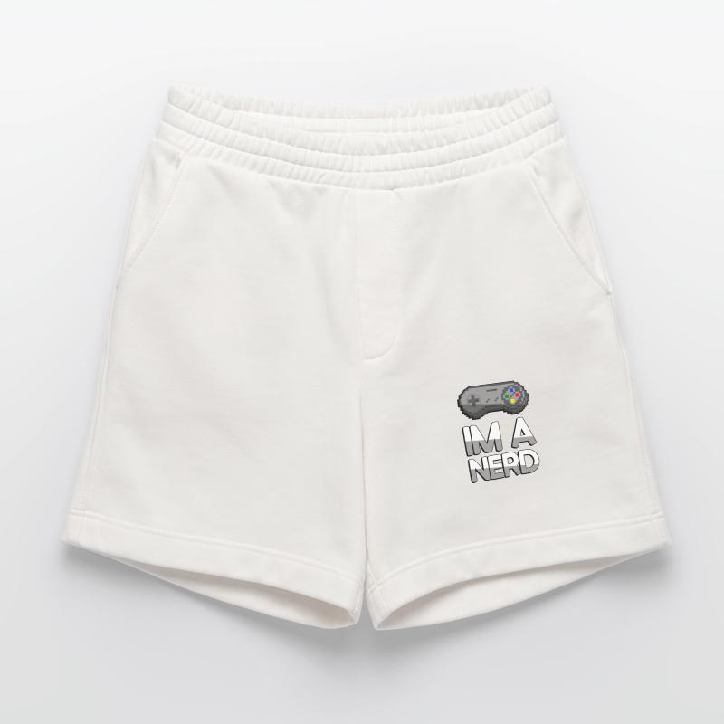 IM A NERD + SNES Controller - Gaming Heavyweight Shorts - made by SPREAD 